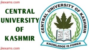 CENTRAL UNIVERSITY OF KASHMIR ADMISSION TO UNDER-GRADUATE (UG) PROGRAMMES