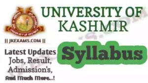 Kashmir University Syllabus