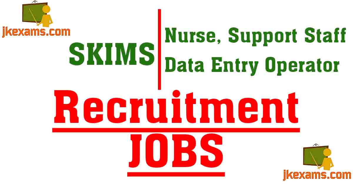 SKIMS Recruitment 2024